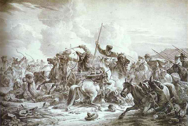 Орловский Битва казаков с киргизами 1826