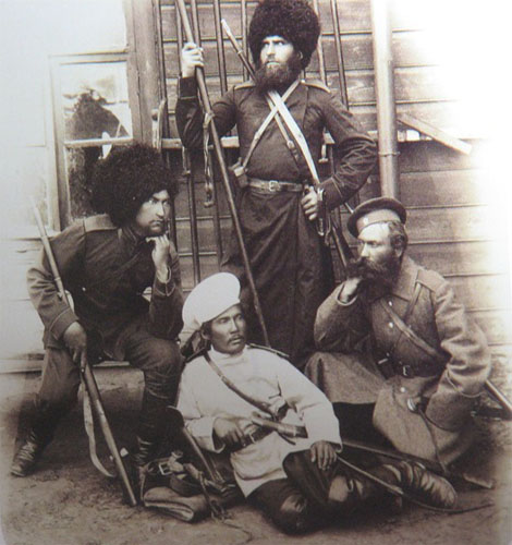 Казаки Уральской сотни Сводного лейб–гвардии казачьего полка